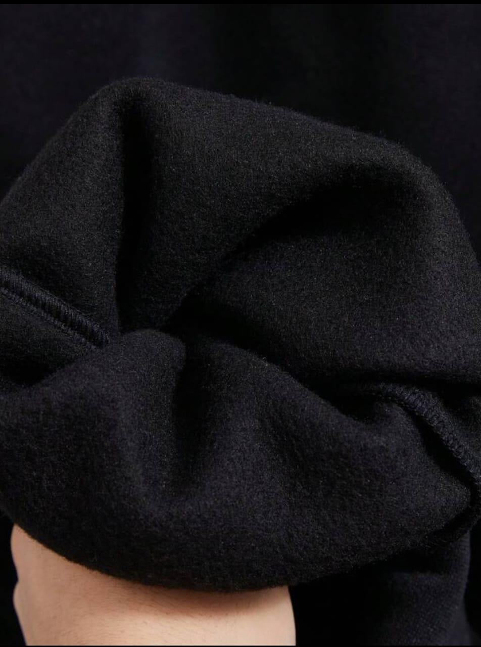 Men’s fleece plain zipper tracksuit