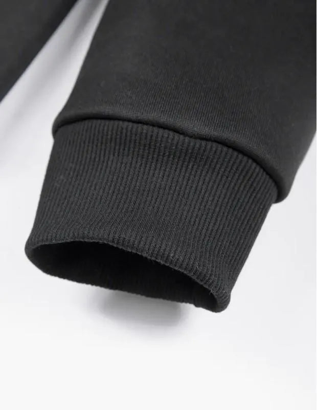 Mens Fleece Winter Warm Wear Tracksuit 230GSM - BLACK 230 Gsm